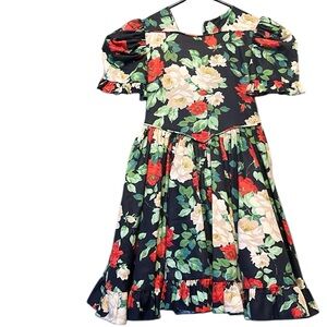 Vintage Jayne Copeland Girls size 5 floral dress. Made in the USA